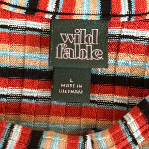 Wild Fable Women's Sleeveless Dress Multicolor Midi Size Large - Picture 3 of 4